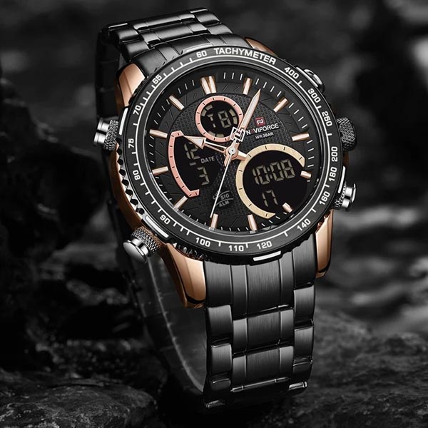 NAVIFORCE NF 9182 Chromium Men Steel Watch