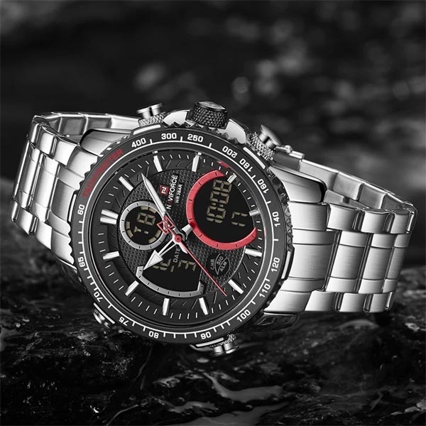 NAVIFORCE NF 9182 Chromium Men Steel Watch 4