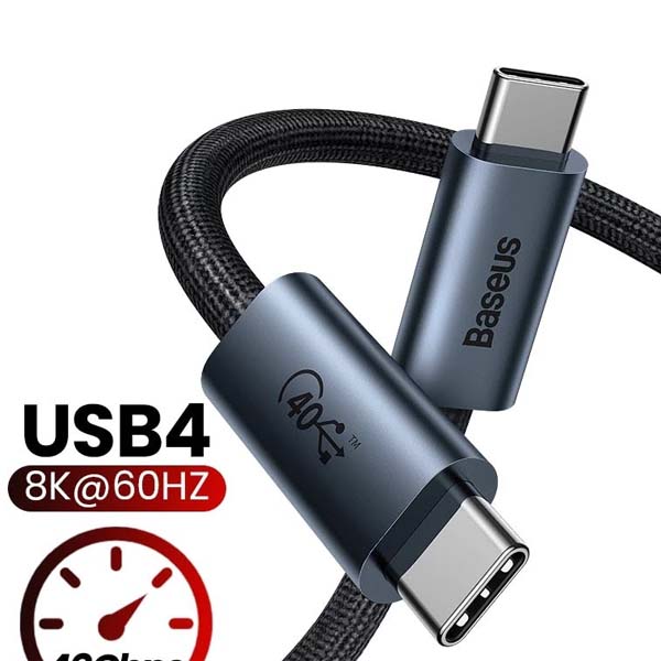 Baseus GEN2 PD 100W 8K 60Hz Thunderbolt 4 USB C to USB C 40Gbps PD Cable 1