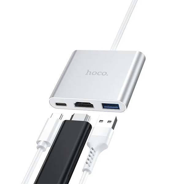 Hoco HB14 3 in 1 Type C Hub Adapter 2