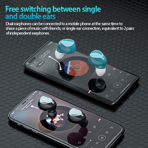 M22 TWS V5.1 Digital Display Bluetooth Earbuds