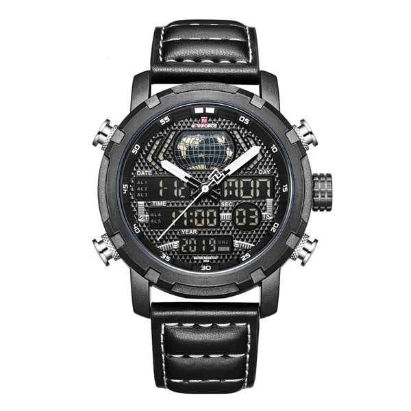 NaviForce NF9160 Double Time Digital Analog Watch 5