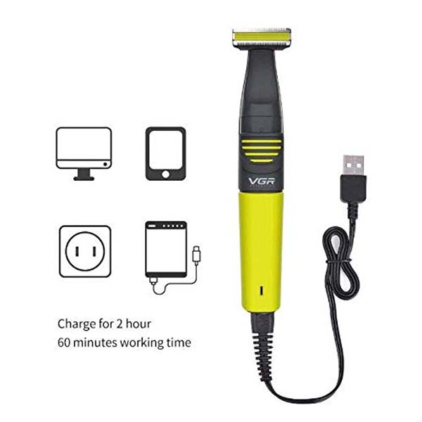 VGR V-043 Professional OneBlade &amp; Nose Trimmer for Men (Green, Black) 4