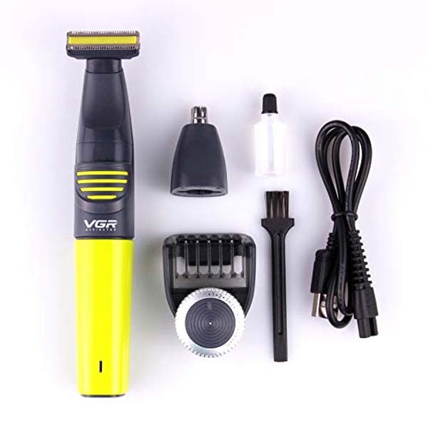 VGR V-043 Professional OneBlade &amp; Nose Trimmer for Men (Green, Black)2