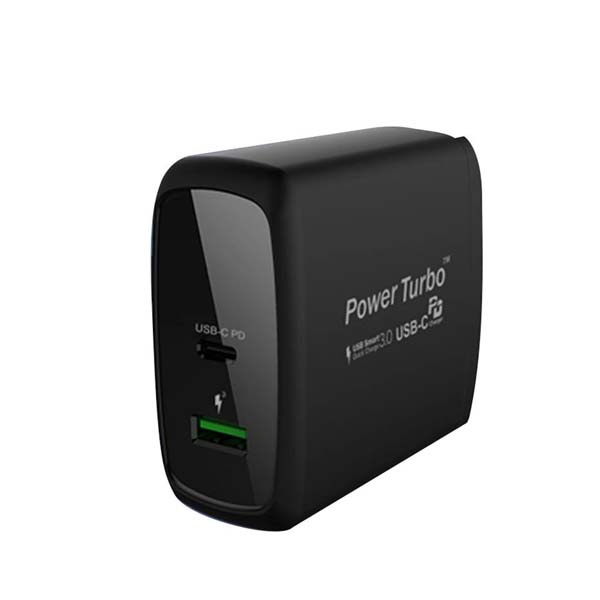 WiWU (PD-005PT) 60W Power Turbo PD &amp; QC 3.0 Dual Output Charger 1
