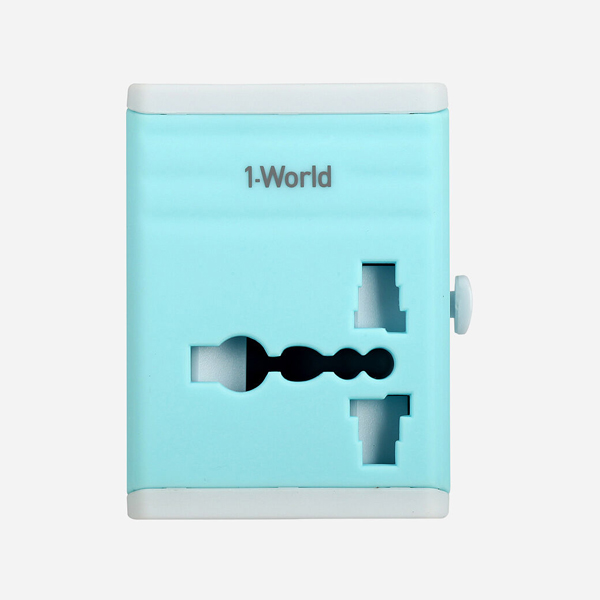 MOMAX 1-WORLD DUAL USB AC TRAVEL ADAPTER