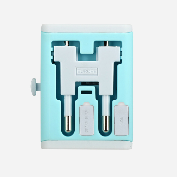 MOMAX 1-WORLD DUAL USB AC TRAVEL ADAPTER