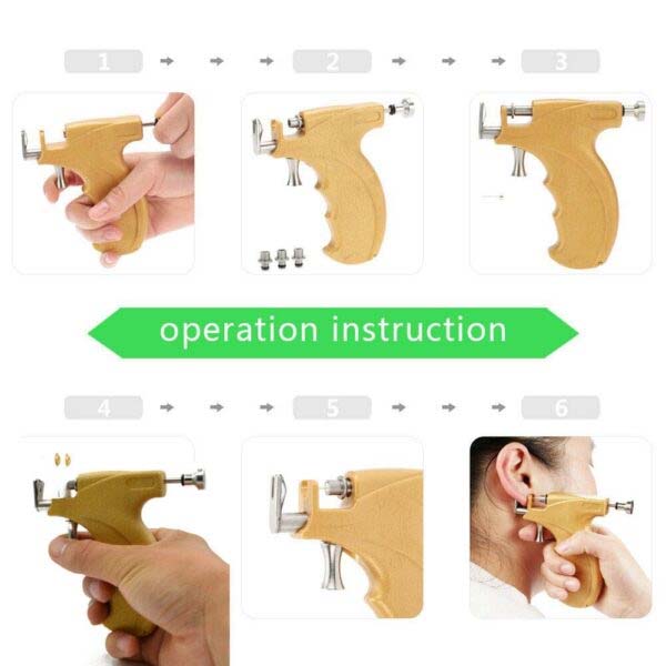 Professional Ear and Nose Piercing Gun Set 3