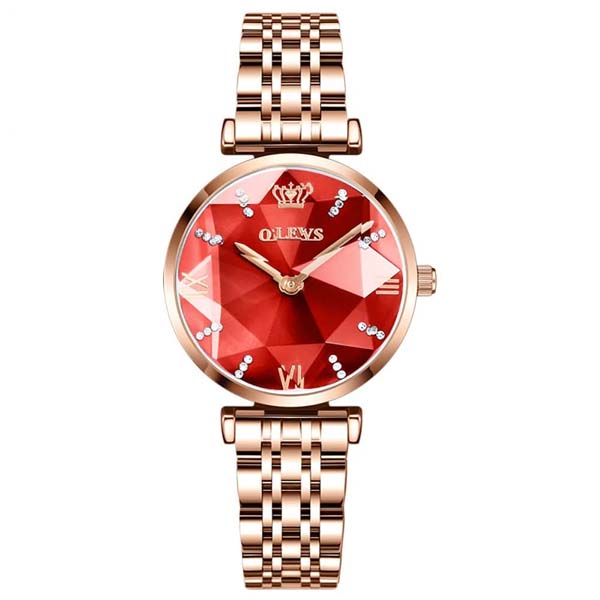 OLEVS 6642 Women Watches - Gold Red