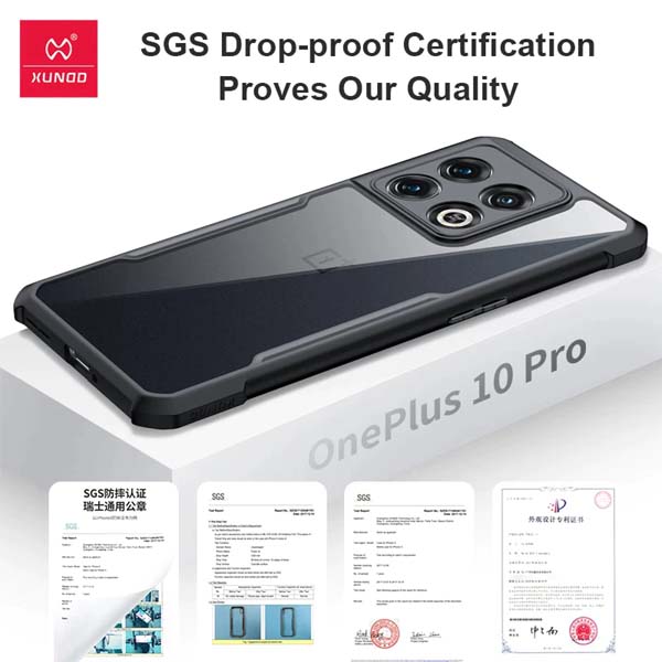 Xundd Shockproof Transparent Bumper Airbag Case for OnePlus 10 Pro 3