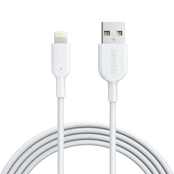 Anker PowerLine II MFI 6ft Lightning Cable – White 1