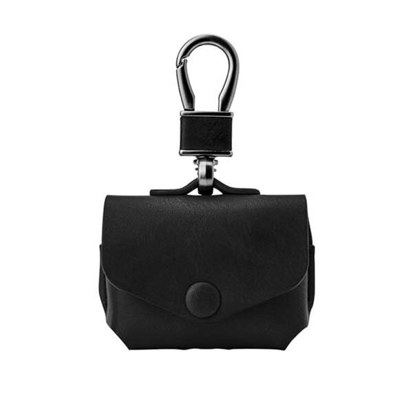 SwitchEasy WRAP Premium Leather Case with Ring Holder for Apple AirPods Pro – Black 1