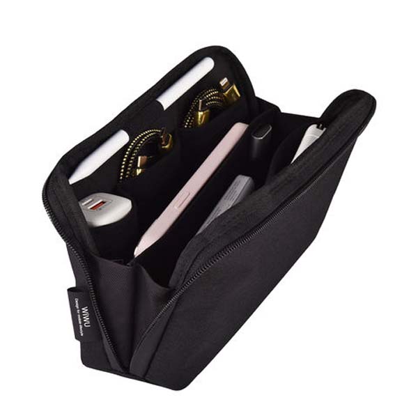 WiWU Alpha Tech Pouch Electronics Organizer Travel Bag for Macbook Accessories