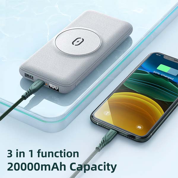 Mcdodo MC-864 20000mAh 20W MagSafe Wireless Power Bank 1