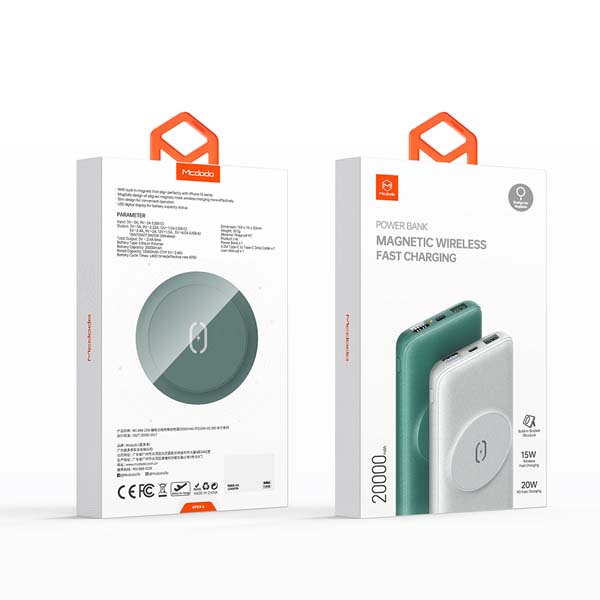 Mcdodo MC-864 20000mAh 20W MagSafe Wireless Power Bank