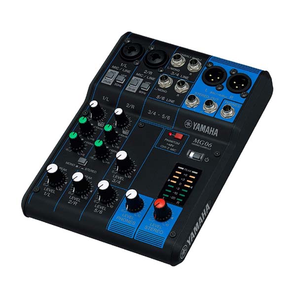 Yamaha MG06 6-channel Analog Mixer 1