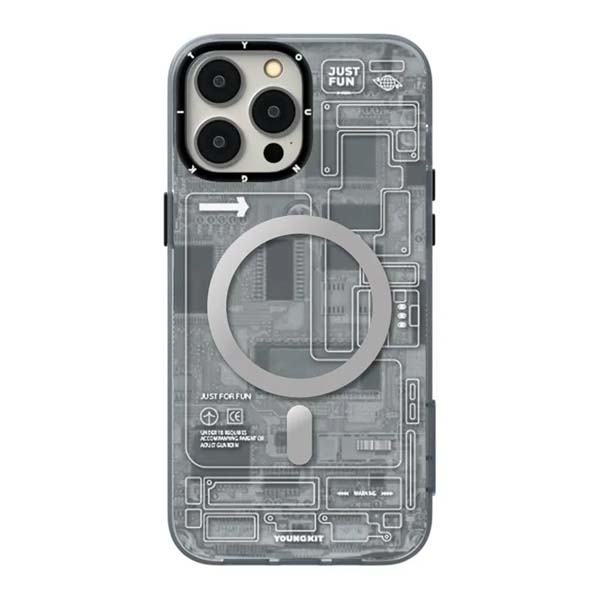 Youngkit Magnetic Attraction Technology Series for iPhone 13/13 PRO/13 PRO MAX - Gray