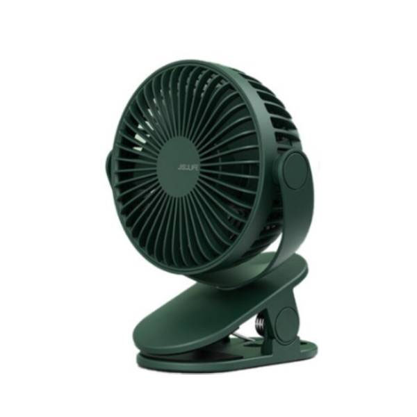 JISULIFE FA29/FA29A Clip on Desk Fan Rechargeable 4 Speed Modes - Green