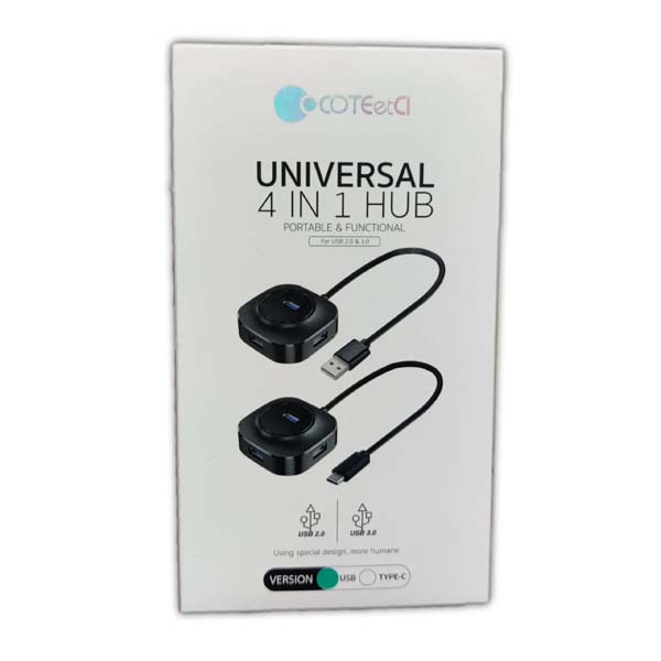 COTEetCI 4 USB HUB Adapter 1