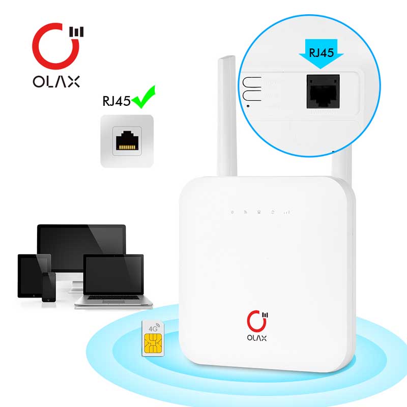 OLAX  AX6 PRO 4G Mini CPE WiFi Router 4000mAh