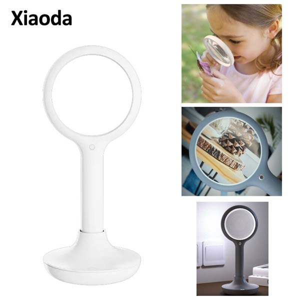 XIAODA Smart Magnifier 3X Magnifying Glass With Night Light