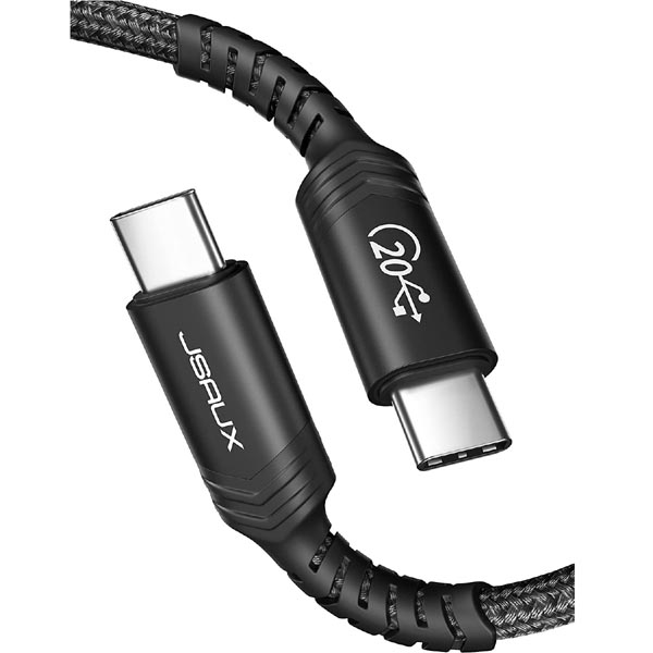 JSAUX Thunderbolt 100W 20Gbps Data Transfer 2m