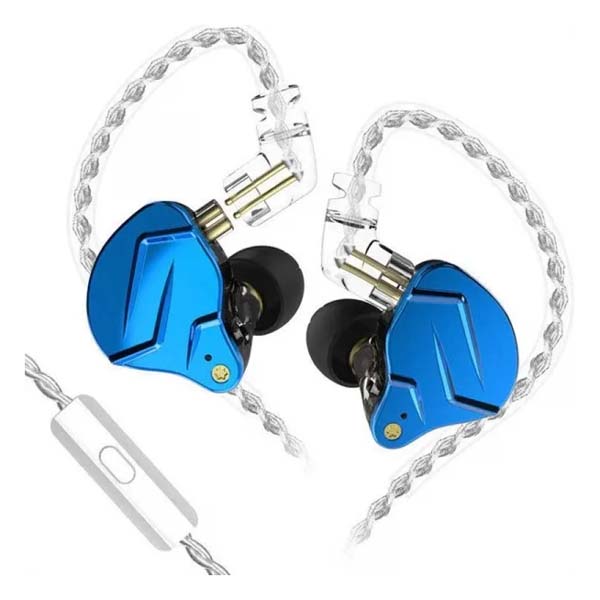 KZ ZSN PRO X Dual Driver Hybrid Metal Earphones - Blue