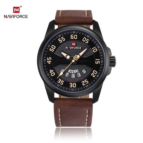 Naviforce 9124 Casual Leather Watch