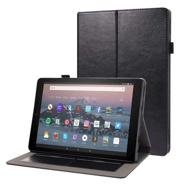 Premium Leather Wallet Flip Case for Amazon Fire HD 10 (10.1) 2021