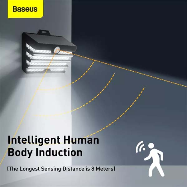 Baseus Solar Energy Human Body Induction Wide Angle Wall Lamp