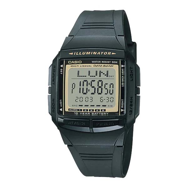 Casio DB-36-9AV Data Bank Fiber Belt Watch