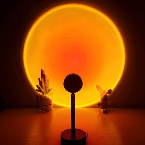 Sunset Projection Led Light Rainbow Floor Stand Modern Lamp
