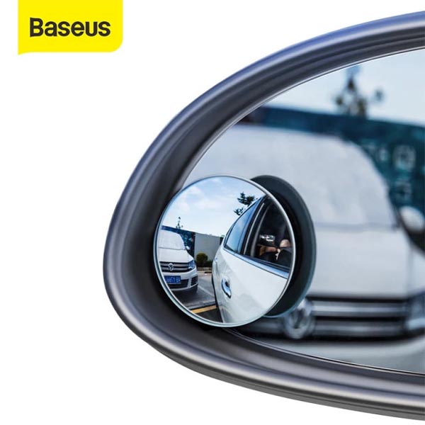 Baseus 2Pcs 360 Degree Wide Angle Vehicle Blind Spot HD Rear View Mirror