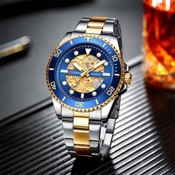 CURREN 8412 Luxury Stainless Steel band Watches