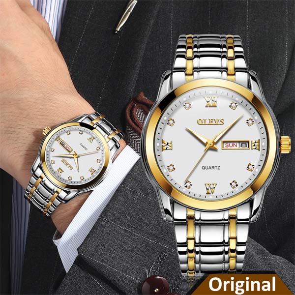 Olevs 8691 Diamond Quartz watch for men