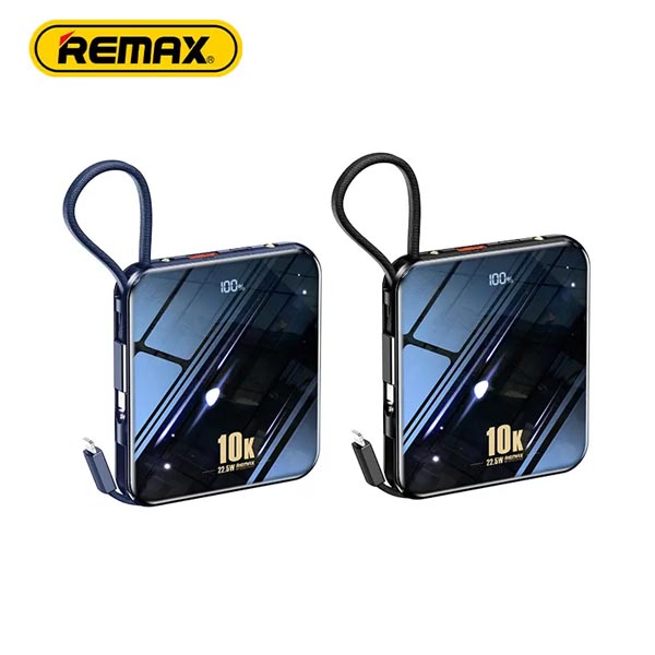 Remax RPP-285 22.5W Power bank 10000mAh with Lightning &amp; Type-C Cables