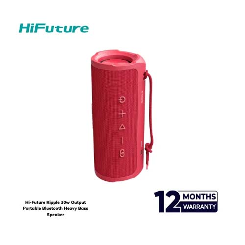HiFuture Ripple 30W Portable Wireless Speaker - Red