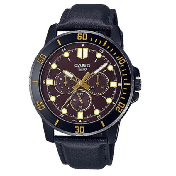 Casio MTP-VD300BL-5EUDF Enticer Multifunction Black Belt Watch - selected variant