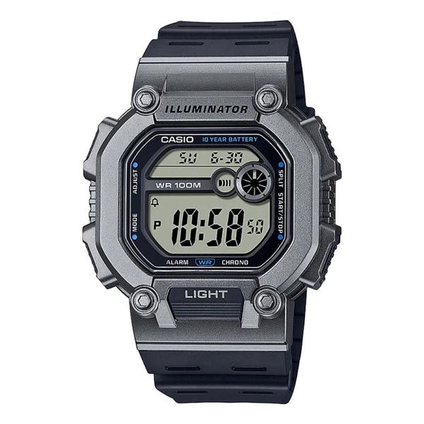 Casio W-737H-1A2VDF Black Digital Resin Strap Watch