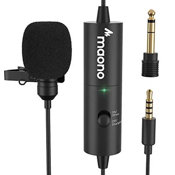 MAONO AU100R Rechargeable Lapel Microphone