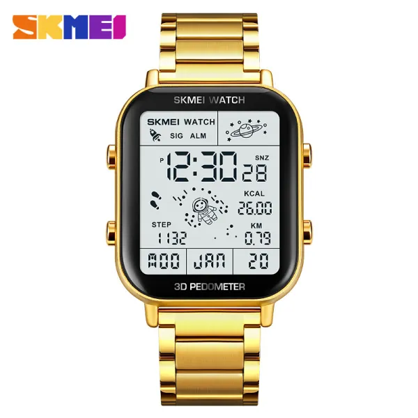 Skmei 1888 Digital Wrist Watch - Gold