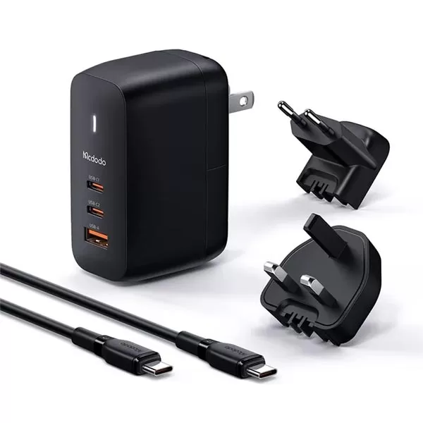 MCDODO CH-8442 Gan 65W 3-Port Mini Fast Charger With 60W Type-C To Type-C Cable