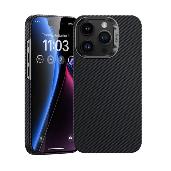 BENKS MagClap ArmorAir Case Built with Kevlar 600D for iPhone 14 Pro Max