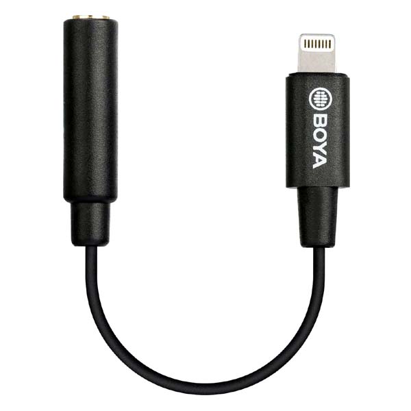 BOYA BY-K3 TRS to Male lightning adapter