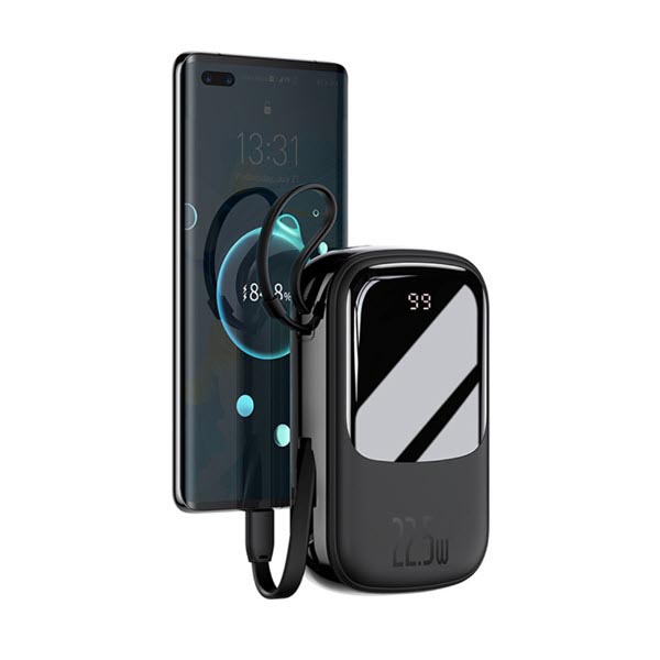 Baseus Qpow Digital Display Quick Charging Power Bank 20000mAh 22.5W With Type-C Cable
