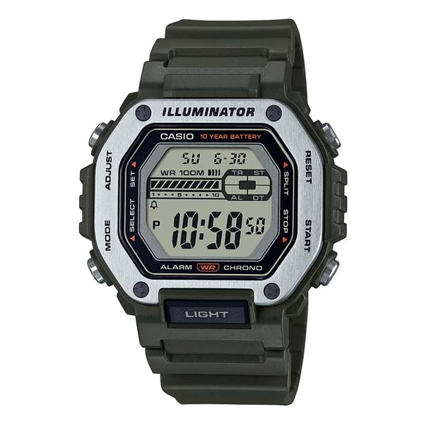 Casio MWD-110H-3AVDF Digital Green Dial Men's Watch - selected variant