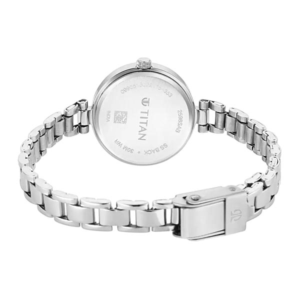 Titan NR2598SM06 Lagan Pink Dial Metal Strap Watch