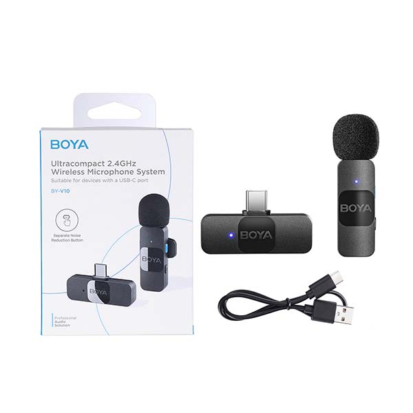 BOYA BY-V10 Ultracompact 2.4GHz Wireless Microphone System