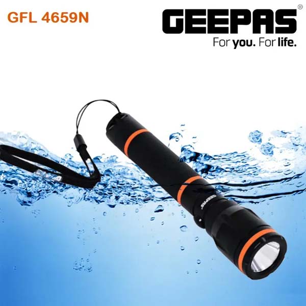 Geepas GFL4659 Rechargeable LED Flashlight