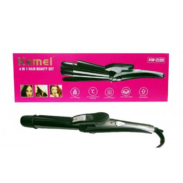 Kemei 2109 4 In 1 Hair Beauty Set Straightener